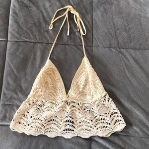 Lace Halter crop top